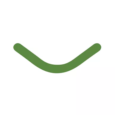 Slick Bands Right-Curve - Dead Soft - Green, 100/pk