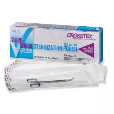 Sure-Check Sterilization Pouches, 3.5"x5.25", 200/Box