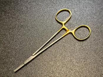 Tiemann 105-1232 Halsey Needle Holder , TC, 5"