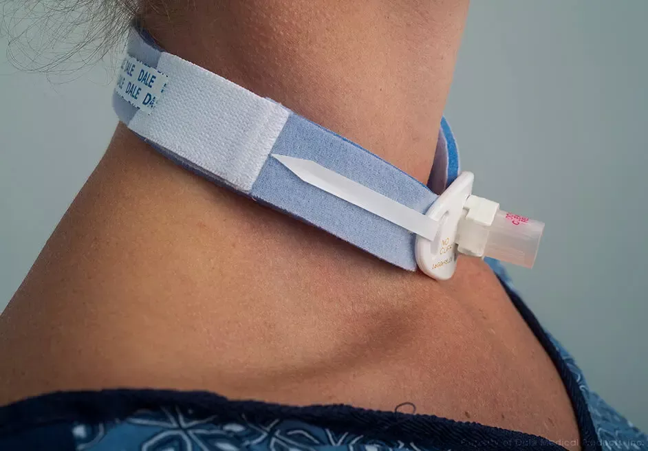 Tracheostomy Tube Holder Blue