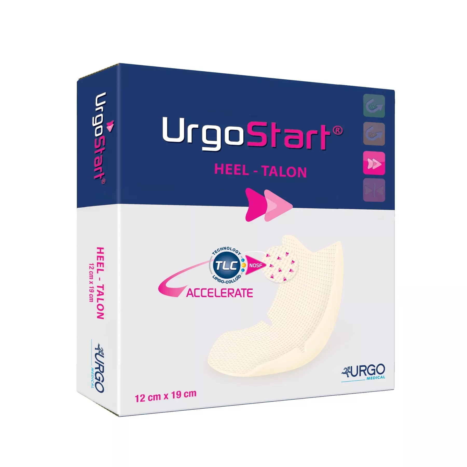Urgostart Foam Protease Modulating Matrix Wound Dressing 12cmx19cm