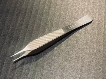 V. Mueller NL1411 Adson Micro Forceps, 1 X 2 Teeth