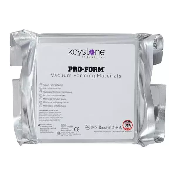 Vacuum Forming Splint Material.040 5x 5 25/Pkg (#9615060)