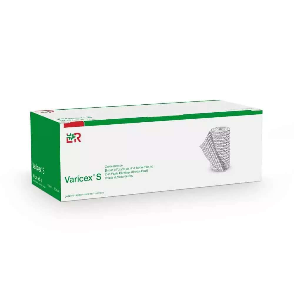 Varicex S Zinc Paste Bandage 10cmx5m White