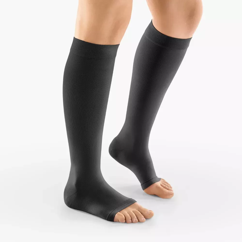 Venosan Stockings 4000 Ad Ccl 1 Short Open Toe Medium Black