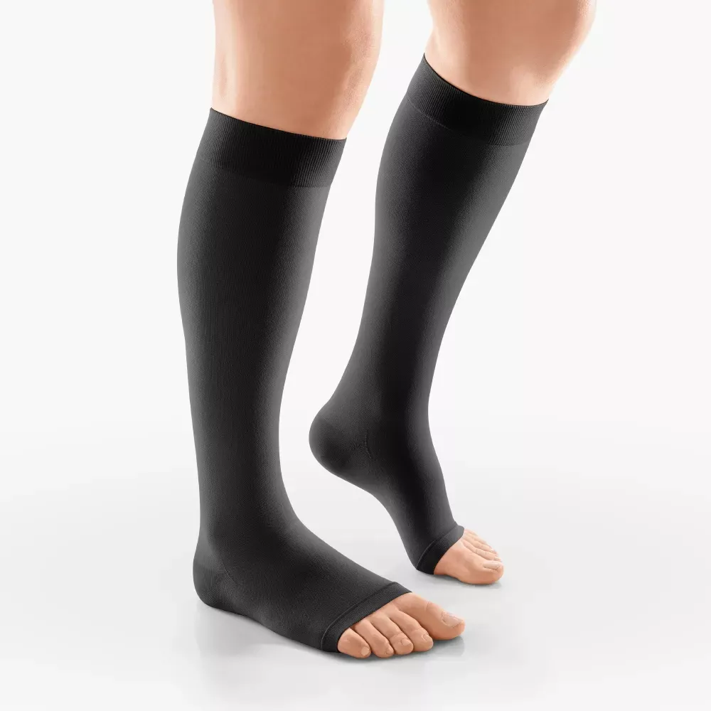 Venosan Stockings 6002 Ci Ii Ad Long Open Toe Medium Black