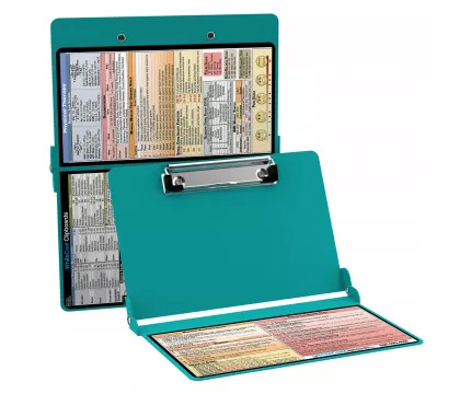 WhiteCoat Clipboard - TEAL - Physical Therapy Edition, Each - Medex Supply